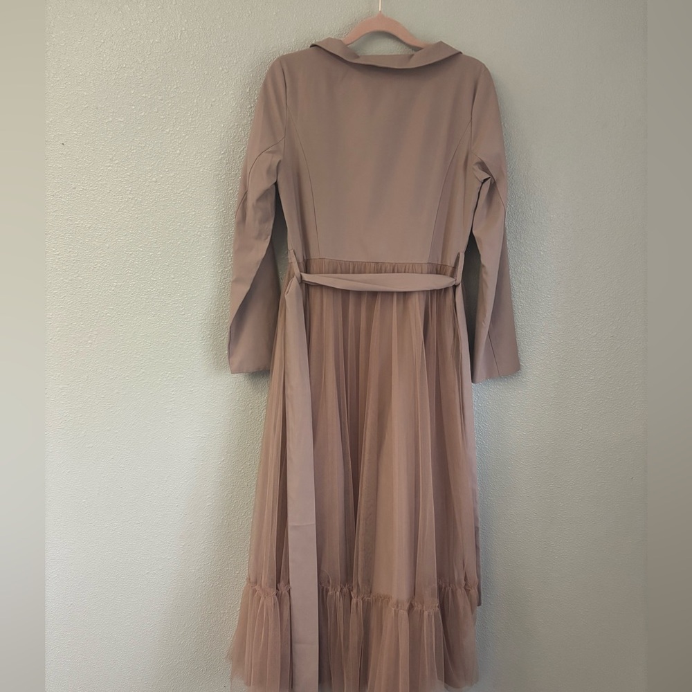 soft brown fairycore midi dress - Picture 4 of 4
